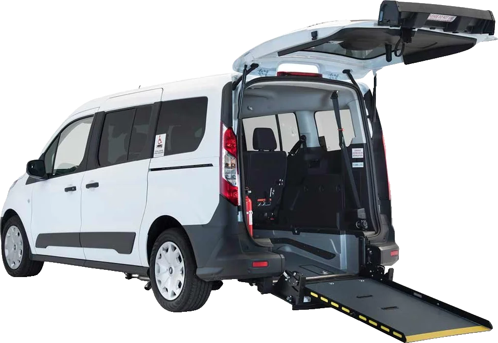Wheelchair-accessible medical transport van